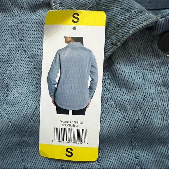 Jachs Girlfriend Ladies Quilted Shirt Jacket Women Size Small Blue 1791105 NWT - Picture 11 of 15